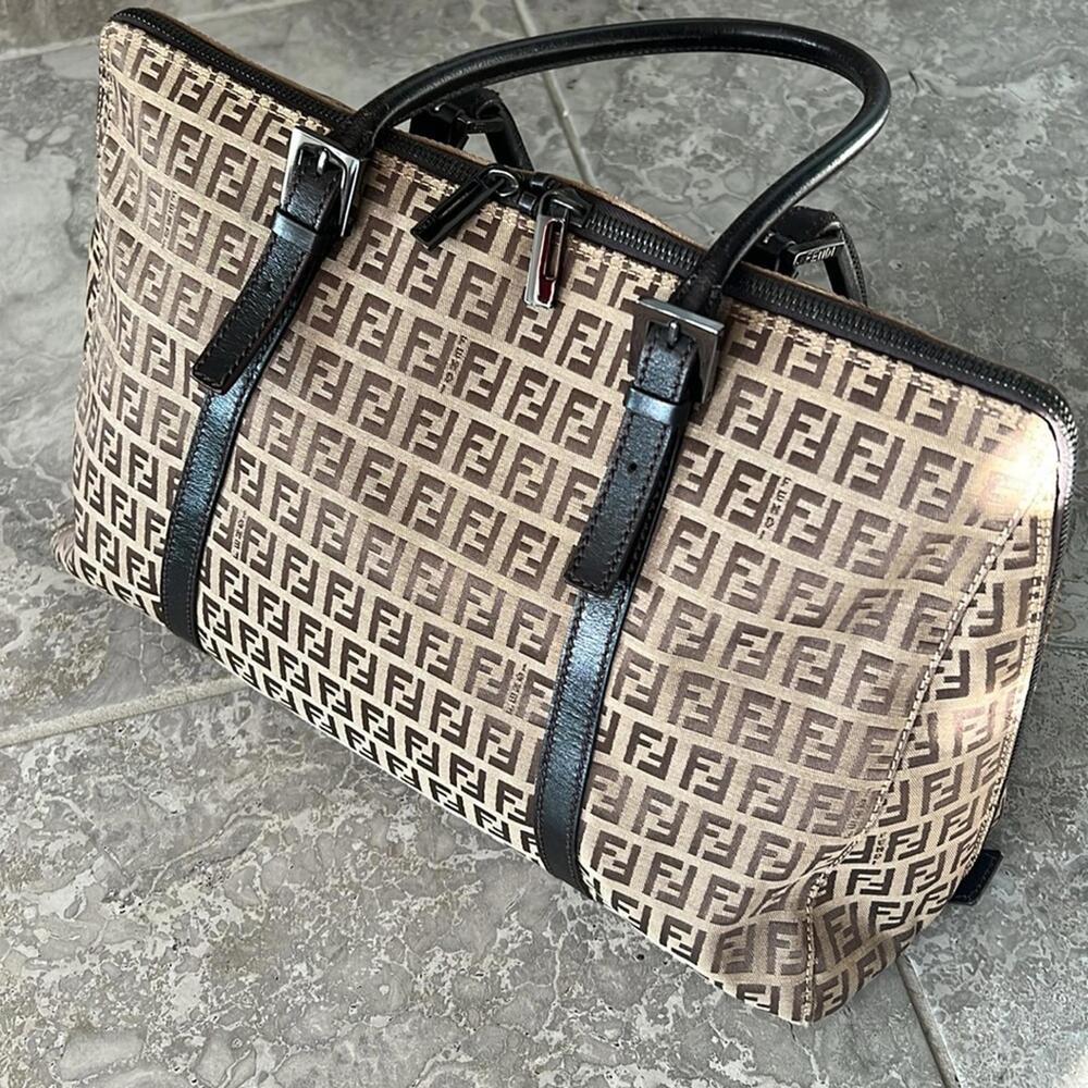 Fendi Zucchino Canvas tote bag Excellent - Picture 5 of 15